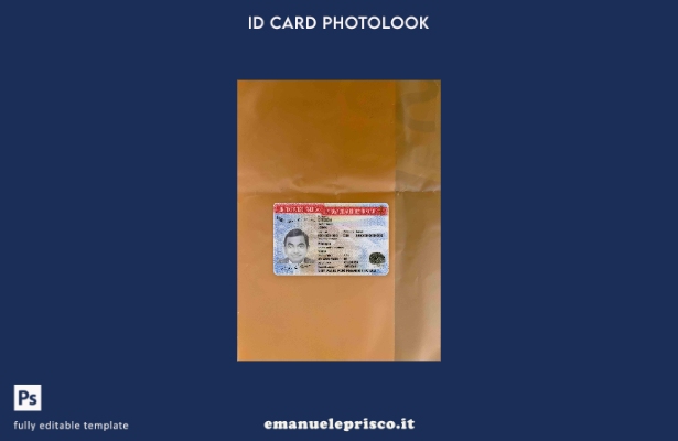 modello FRONTALE photolook versione carta di autorizzazione all'impiego negli St